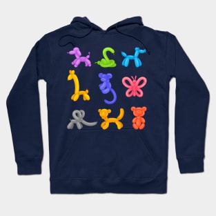 animals colored balloons Hoodie